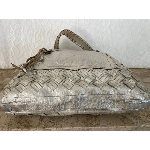 COACH THOMPSON Limited Edition JULIETTE 11980 silver Woven TravelTote bag - Picture 5 of 10